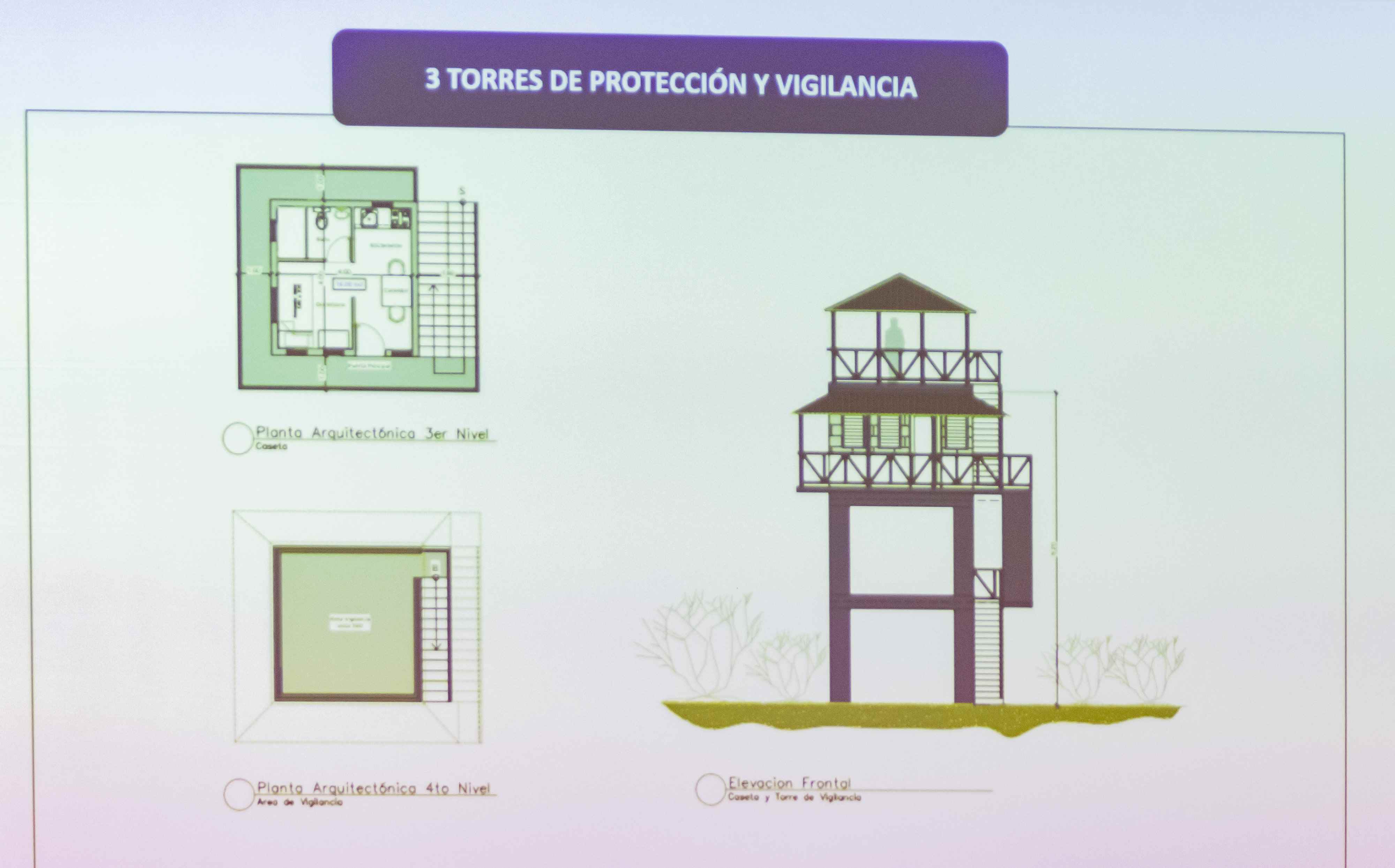Además, la construcción de puntos de inspección (garitas) en Los Tumbaos y San José, también una caseta, baños y barandas. 
