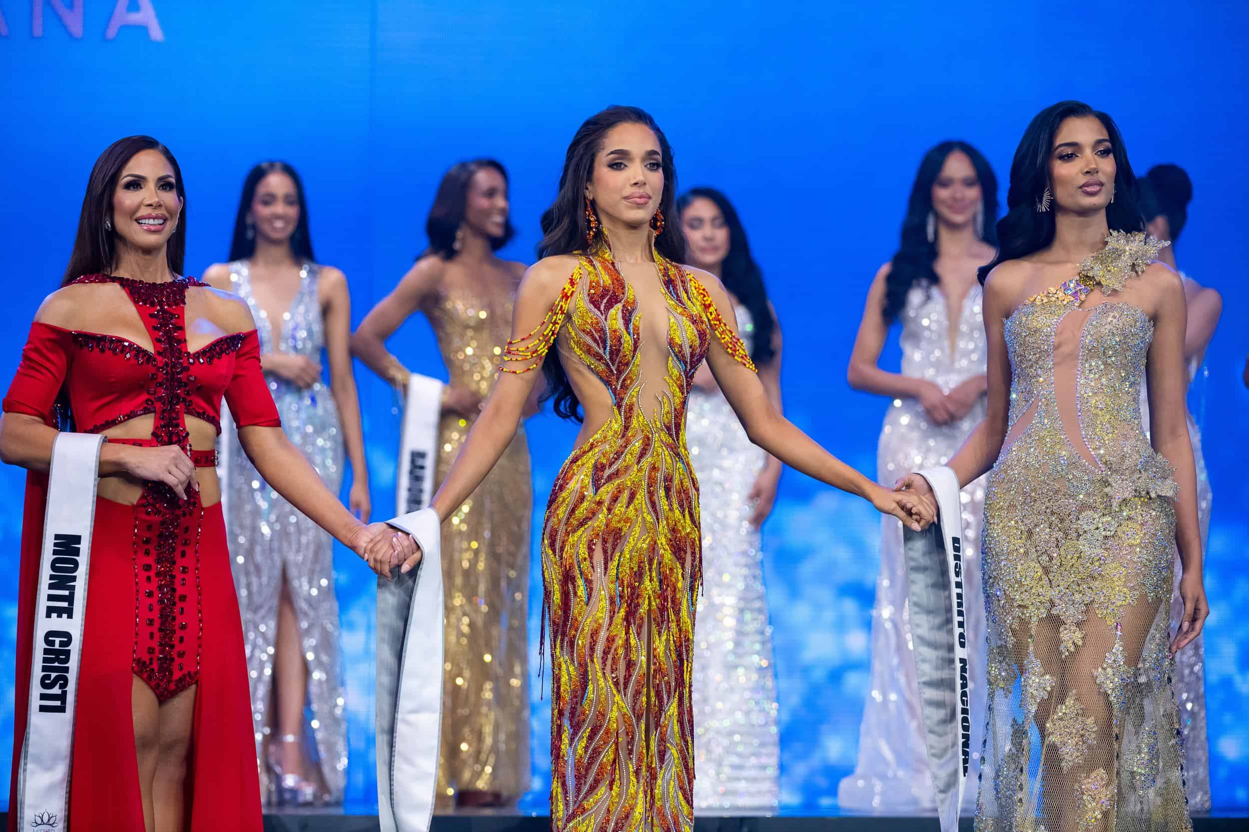 Haidy Cruz, Melissa Núñez y Celinee Santos conformaron el trío de finalistas en el certamen de belleza.