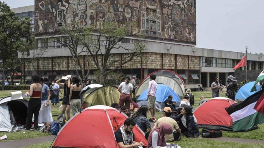 ‘Que México deje de colaborar con Israel’: las protestas propalestinas se toman la UNAM