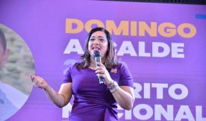 Sandra Abinader anuncia su apoyo a la reelección del presidente Abinader