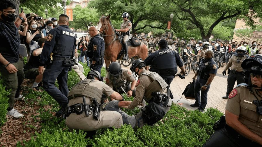 Desde la Universidad de Texas, símbolo de la represión contra las protestas propalestinas
