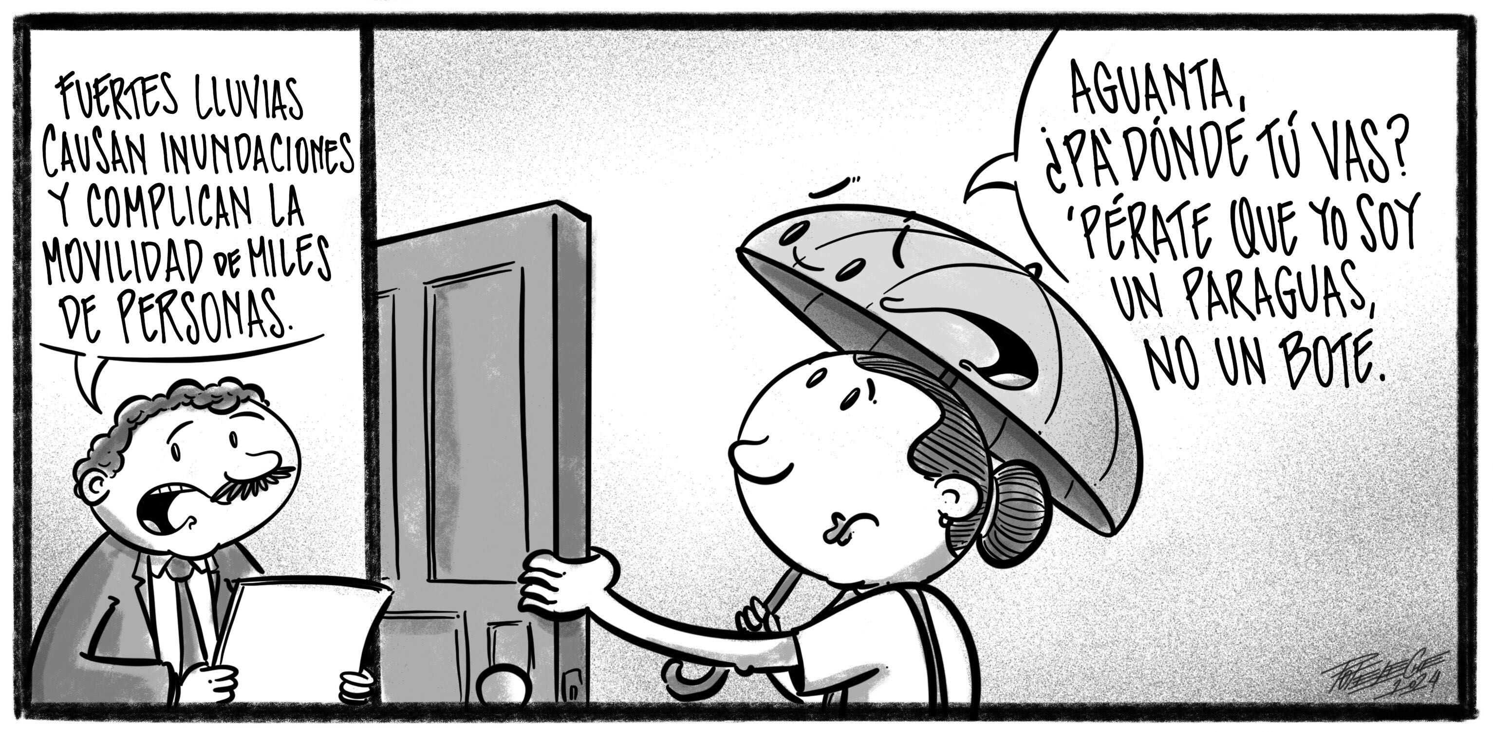 Caricatura de Noticiero Poteleche 8 mayo 2024