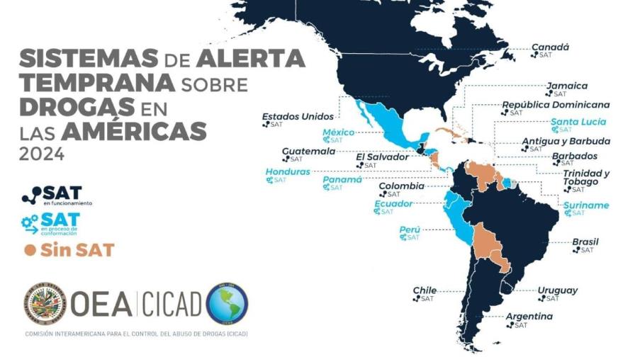 Comisión de la OEA incluye RD entre países con Sistema de Alerta Temprana de Drogas en las Américas