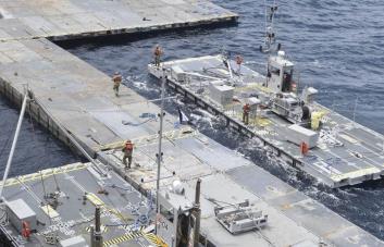 EE.UU. espera que su muelle flotante de ayuda a Gaza esté operativo en los próximos días