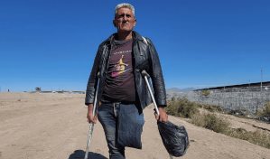 Venezolano llega con un solo pie a la frontera de México en busca de una prótesis en EE.UU