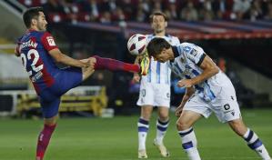 Barcelona derrota 2-0 a Real Sociedad y recupera 2da posici&oacute;n en la Liga espa&ntilde;ola