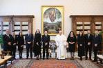 El papa recibe al presidente de Ecuador en el Vaticano