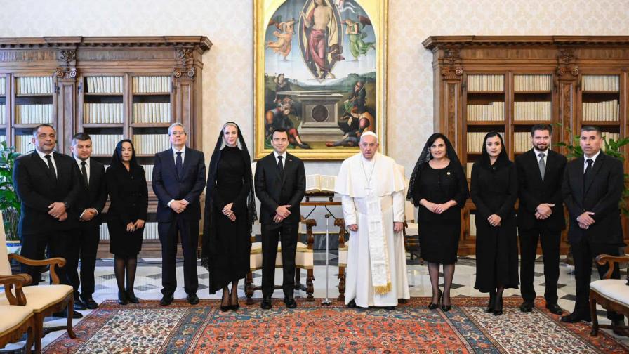 El papa recibe al presidente de Ecuador en el Vaticano