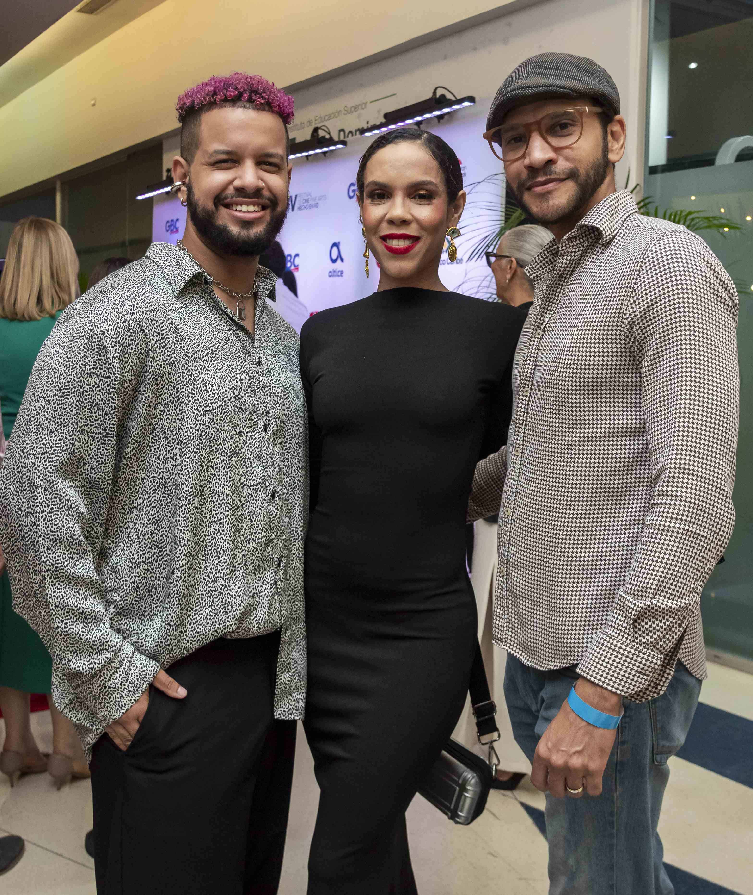 Ismael Almonte, Judith Rodríguez y Edward Díaz.