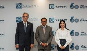 Banco Popular ratifica su acuerdo con la Biblioteca Nacional para la Cátedra Pedro Henríquez Ureña