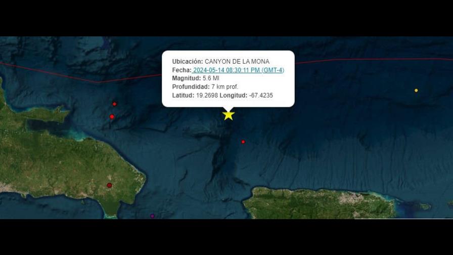 Red Sísmica de Puerto Rico sitúa en 5.6 la magnitud de temblor que se sintió en RD