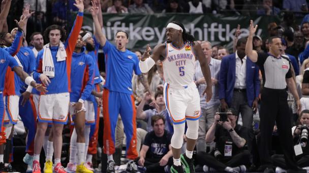 Thunder se repone a defensiva de Mavericks para igualar 2-2 la serie