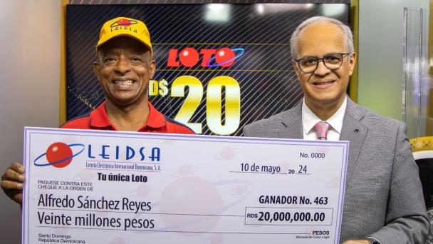 Nuevo ganador de Leidsa se lleva RD$20 millones