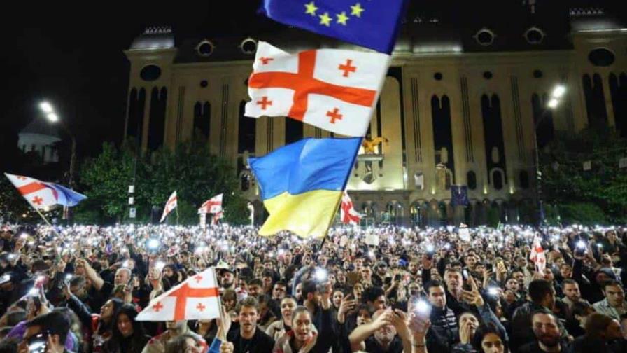 Los jóvenes protagonizan protestas en Georgia contra la polémica "ley rusa"