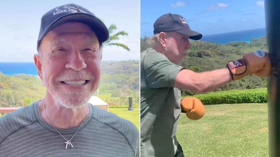Emergencia médica lleva a Chuck Norris a hospital en Kauai, Hawái