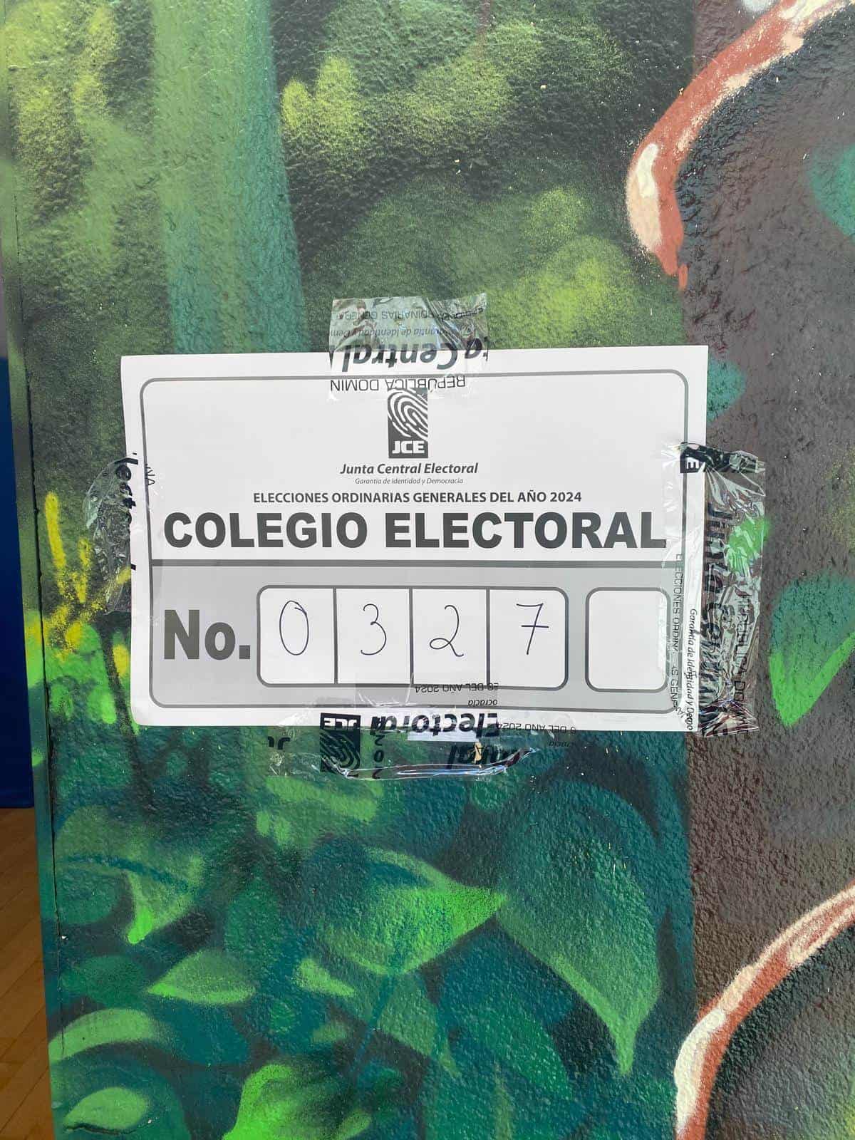 Datos de un centro de votación en Madrid.