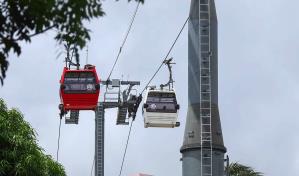 Pasajeros del Telef&eacute;rico de Santo Domingo quedaron atrapados en cabinas por m&aacute;s de una hora