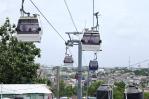 Se detiene Teleférico de Santo Domingo con pasajeros en cabinas