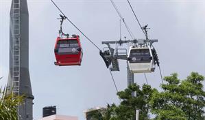 Restablecen el servicio en el teleférico que conecta la avenida Charles de Gaulle y Gualey