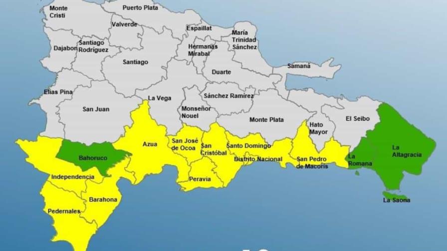 El COE aumenta a diez las provincias en alerta amarilla por vaguada; tres están en verde