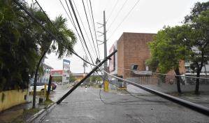 Edesur reporta avería en Azua por fuertes lluvias; trabajan para restablecer el servicio