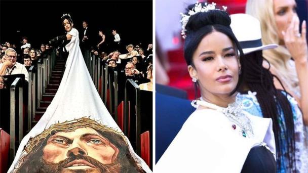 El Cristo, el impresionante diseño de Giannina Azar que lució Massiel Taveras en Cannes