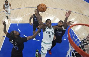 Anthony Edwards no encuentra su lugar con los Timberwolves en las finales de la Conferencia Oeste