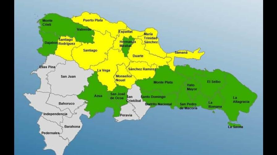COE emite alerta para 24 provincias por efectos de vaguada