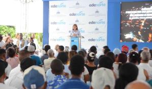 Vicepresidenta Raquel Peña inaugura obras de infraestructuras y servicios en Santiago