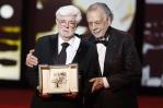 George Lucas recibe la Palma de Oro de Honor de Cannes de manos de su amigo Coppola