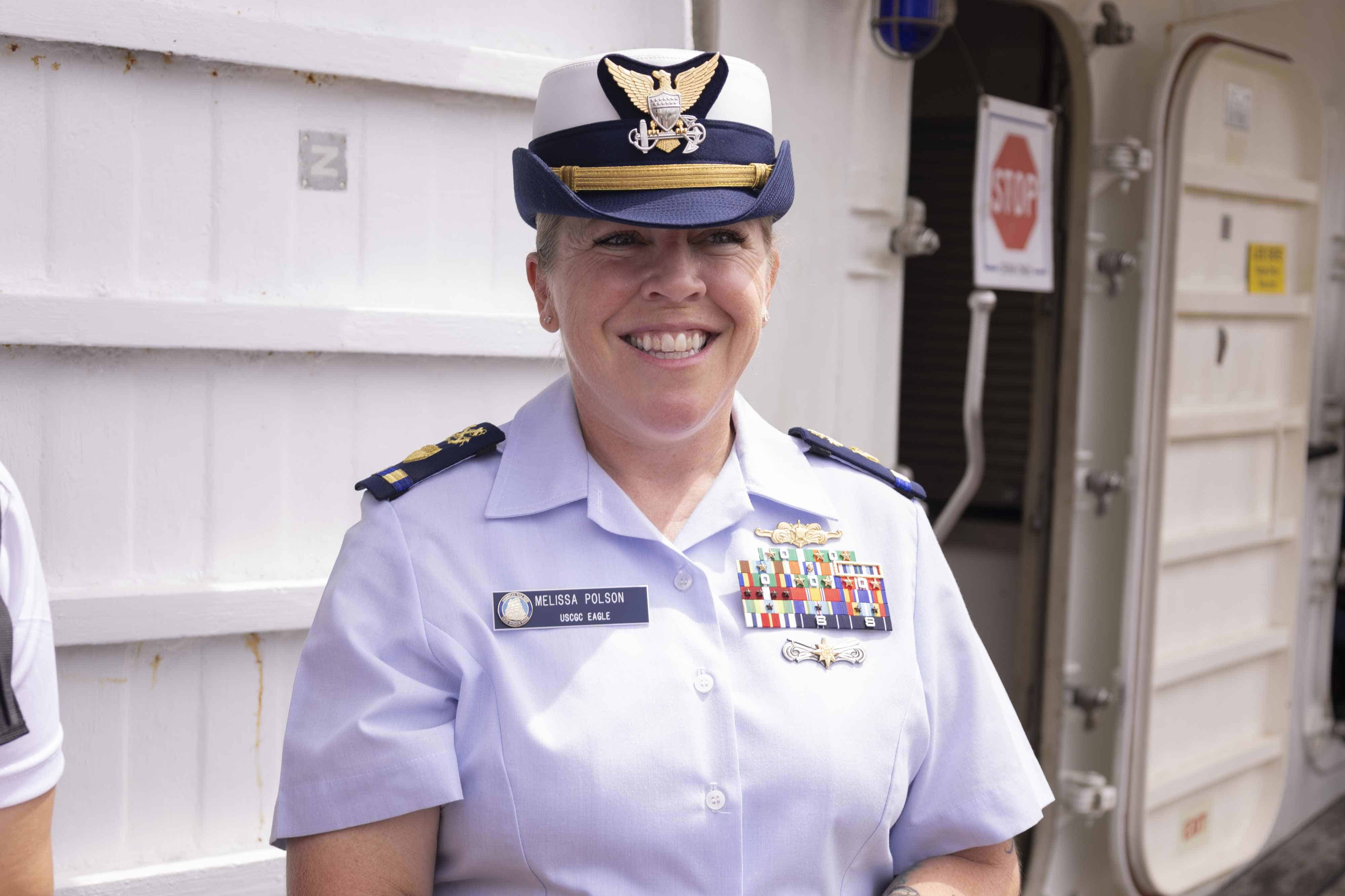 Melissa Polson, encargada de navegación del Eagle. 