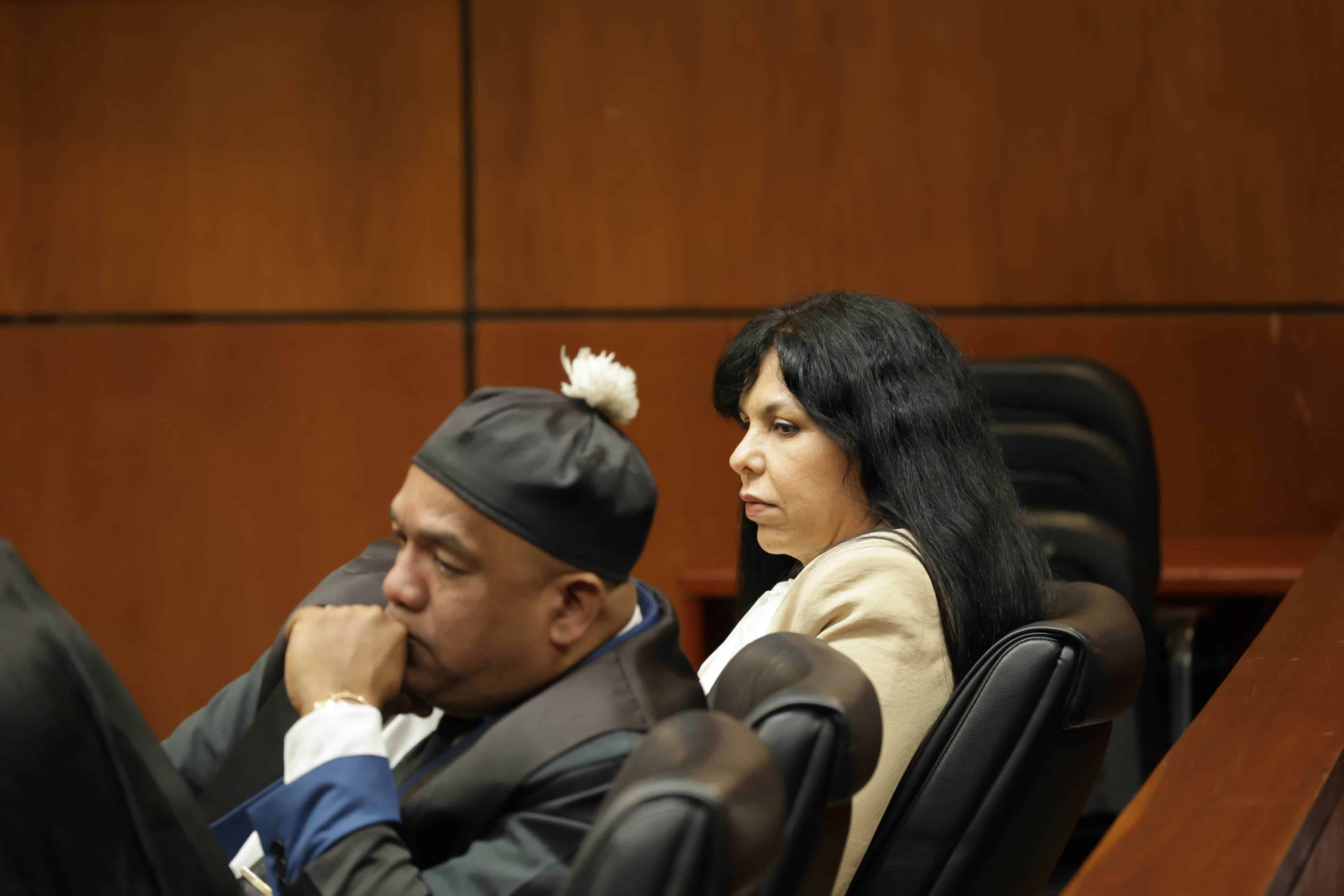 Rosa Amalia Pilarte durante la audiencia en que fue declarada culpable de lavado de activos por la Segunda Sala de la Suprema Corte de Justicia. 