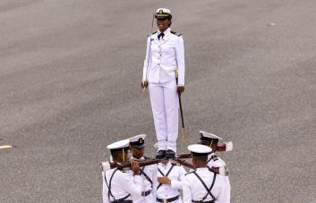 La Academia Naval César De Windt Lavandier celebra su 149 aniversario ante la mirada estadounidense