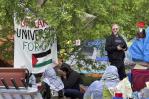 Universidad en Detroit suspende clases presenciales por campamento propalestino