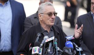 Equipo de campaña de Biden envía al actor Robert De Niro al juicio de NY contra Trump