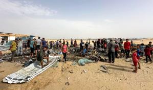 Indignación mundial por bombardeo israelí en un campo de desplazados de Rafah