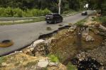 Cuidado al transitar por la antigua avenida Barceló en Santo Domingo Este Cuidado al transitar por la antigua avenida Barceló en Santo Domingo Este