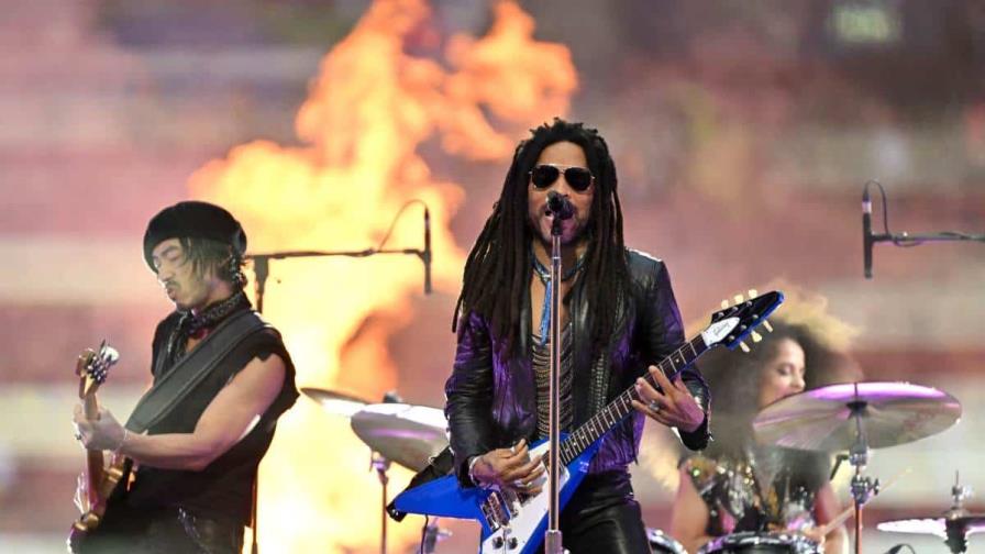 Así fue la actuación de Lenny Kravitz en la final de Champions League