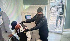 Fotografías del momento del asalto a sucursal del Banco Popular en la Luperón