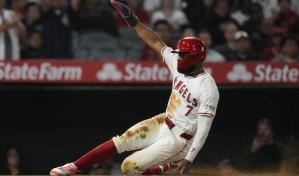 Jo Adell anota la carrera de la diferencia en la victoria de los Angelinos 2-1 sobre los Padres