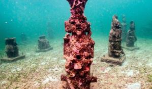 Un museo submarino protege a los corales en el Caribe colombiano