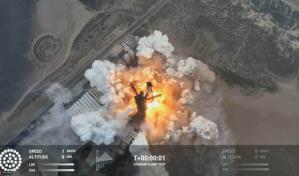 El cohete Starship de SpaceX logra amerizar por primera vez en su cuarta prueba