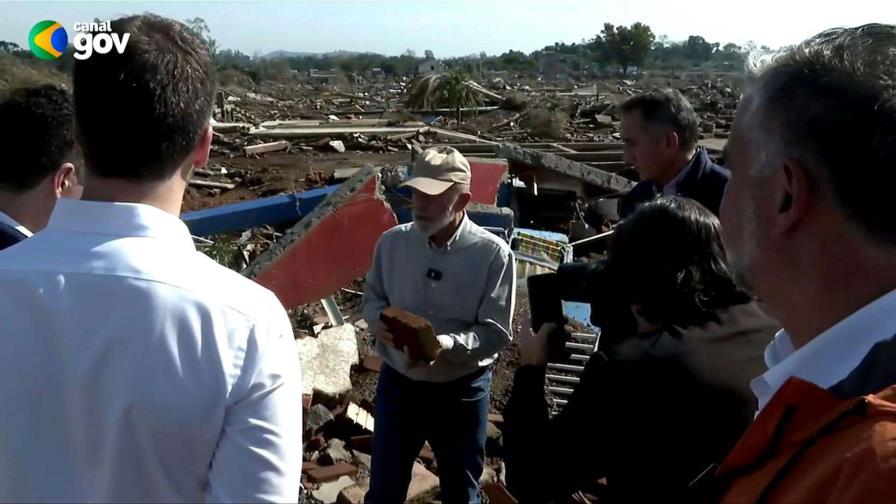 Presidente de Brasil regresa a zona devastada por las lluvias y firma medidas provisionales