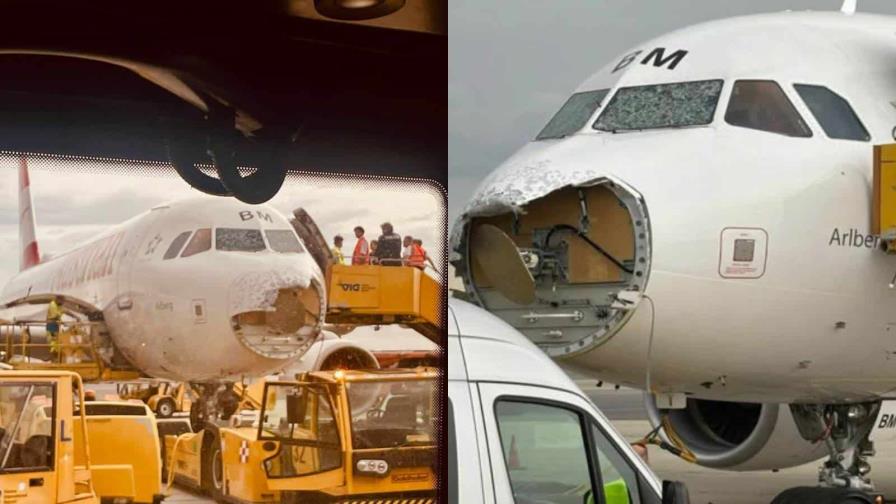 Fuerte tormenta de granizo causó graves daños a un avión en pleno vuelo