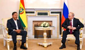 Arce y Putin acuerdan que proyectos conjuntos de litio y nuclear en Bolivia
