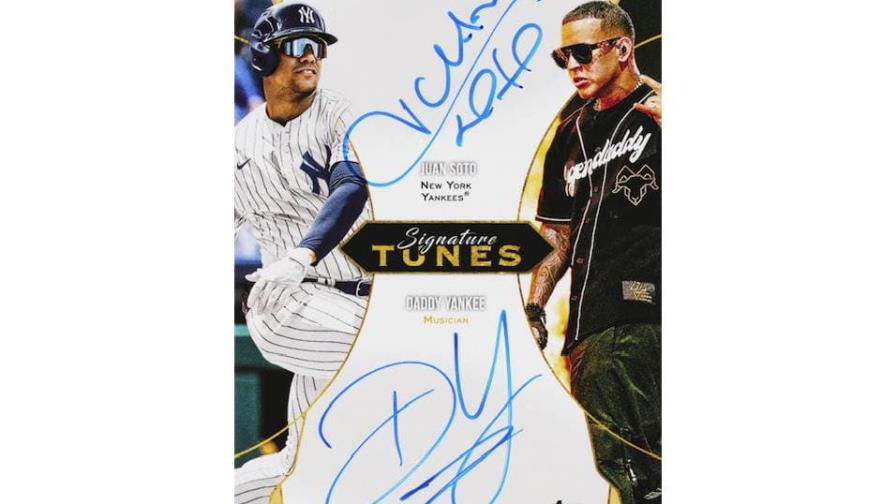 Daddy Yankee se asocia con Topps para lanzar exclusiva tarjeta deportiva junto a Juan Soto