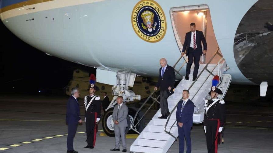 Biden llega a Italia para una cumbre del G7 dominada por Ucrania