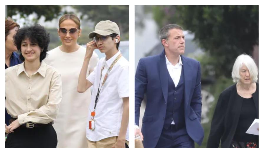 Juntos, pero no revueltos; Jennifer López y Ben Affleck en fiesta de graduación de hijo del actor