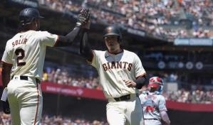 Jonrón de tres carreras de Jorge Soler aporta en la victoria de Gigantes 13-6 sobre Angelinos