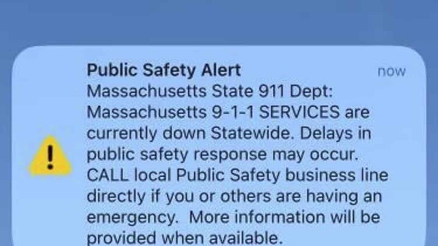 Deja de funcionar servicio de emergencia en todo Massachusetts